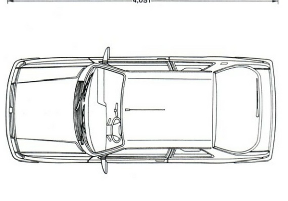 Peugeot 309 (1992) (Пежо 309 (1992)) - чертежи (рисунки) автомобиля